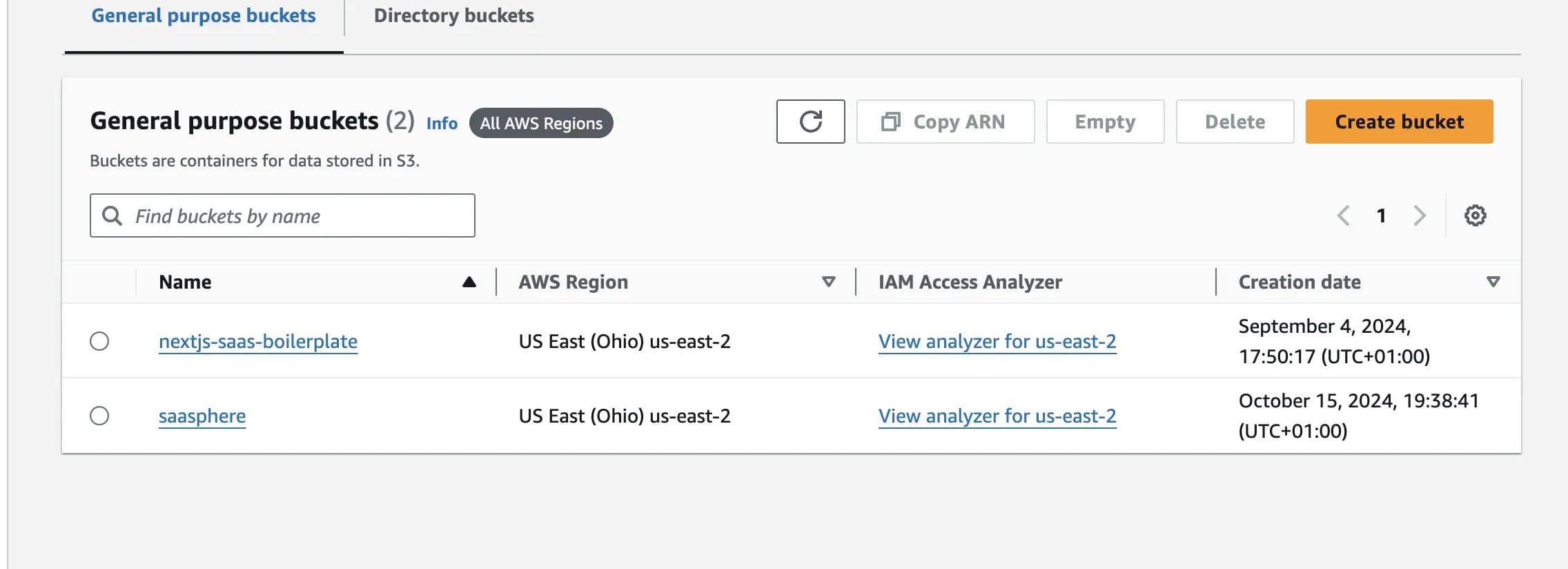 AWS S3 setup